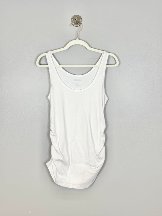 L - Old Navy White Ribbed Tank