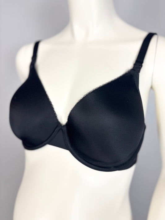 M/34DD - Gratlin Black & Lace Detail Bra