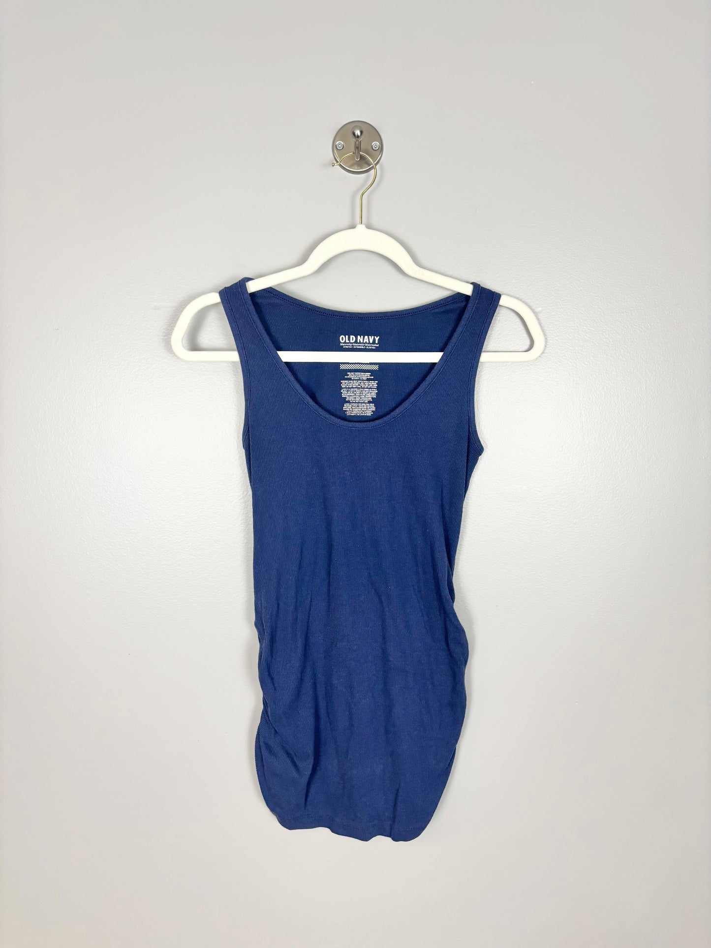 S - Old Navy Ribbed Navy Blue Fitted Tank