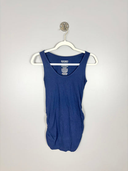 S - Old Navy Ribbed Navy Blue Fitted Tank
