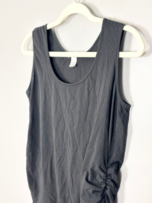L - Times Two Black Maternity Tank
