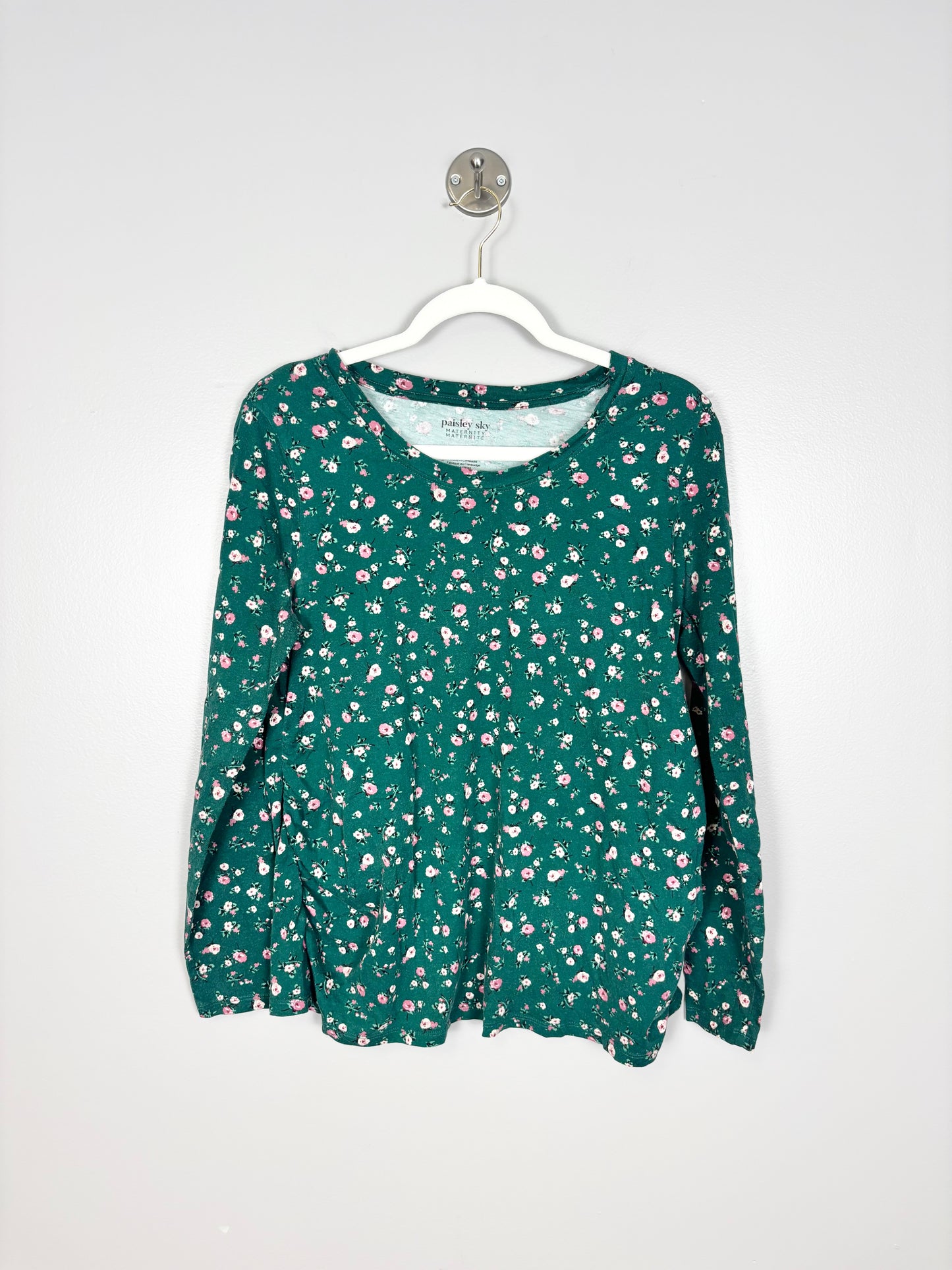 XL - Paisley Sky Green Floral Shirt