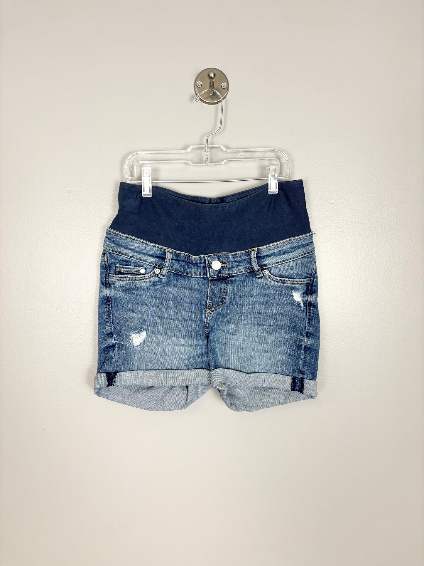 XS - H & M Denim Cuffed Shorts