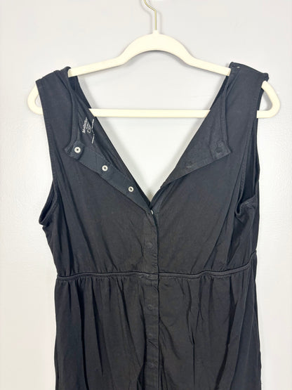 L - Motherhood Black Birthing Gown