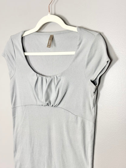 M - Thyme Light Grey Empress-Style Shirt