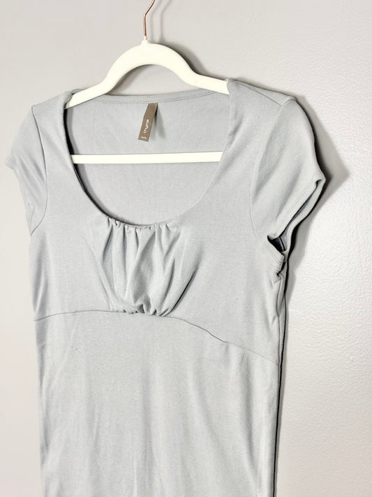 M - Thyme Light Grey Empress-Style Shirt