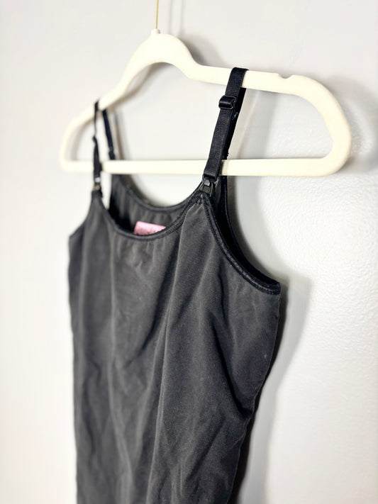 M - Glamour Mom Black Nursing Tank