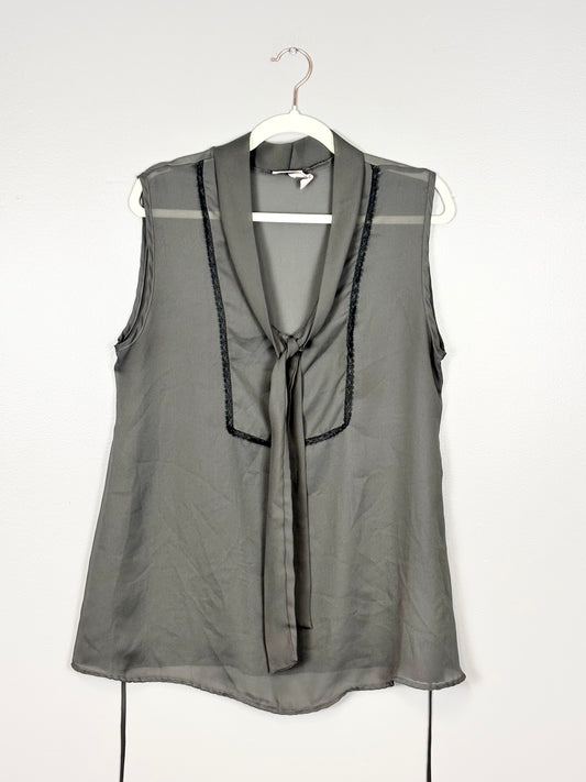 L - Tatiana’s Maternity Grey Sleeveless Blouse