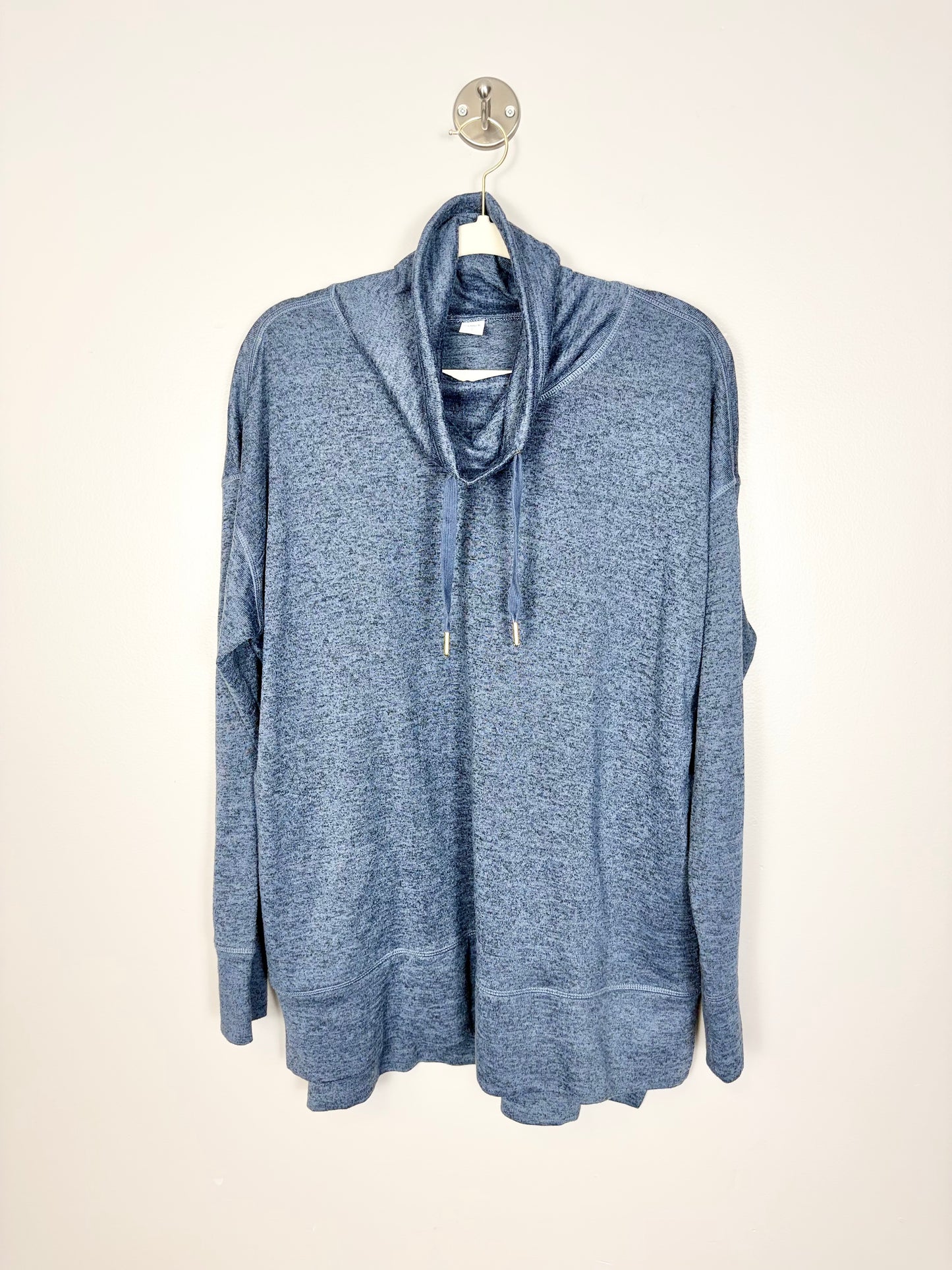 L - Old Navy Active Blue Cowl-Neck Sweater