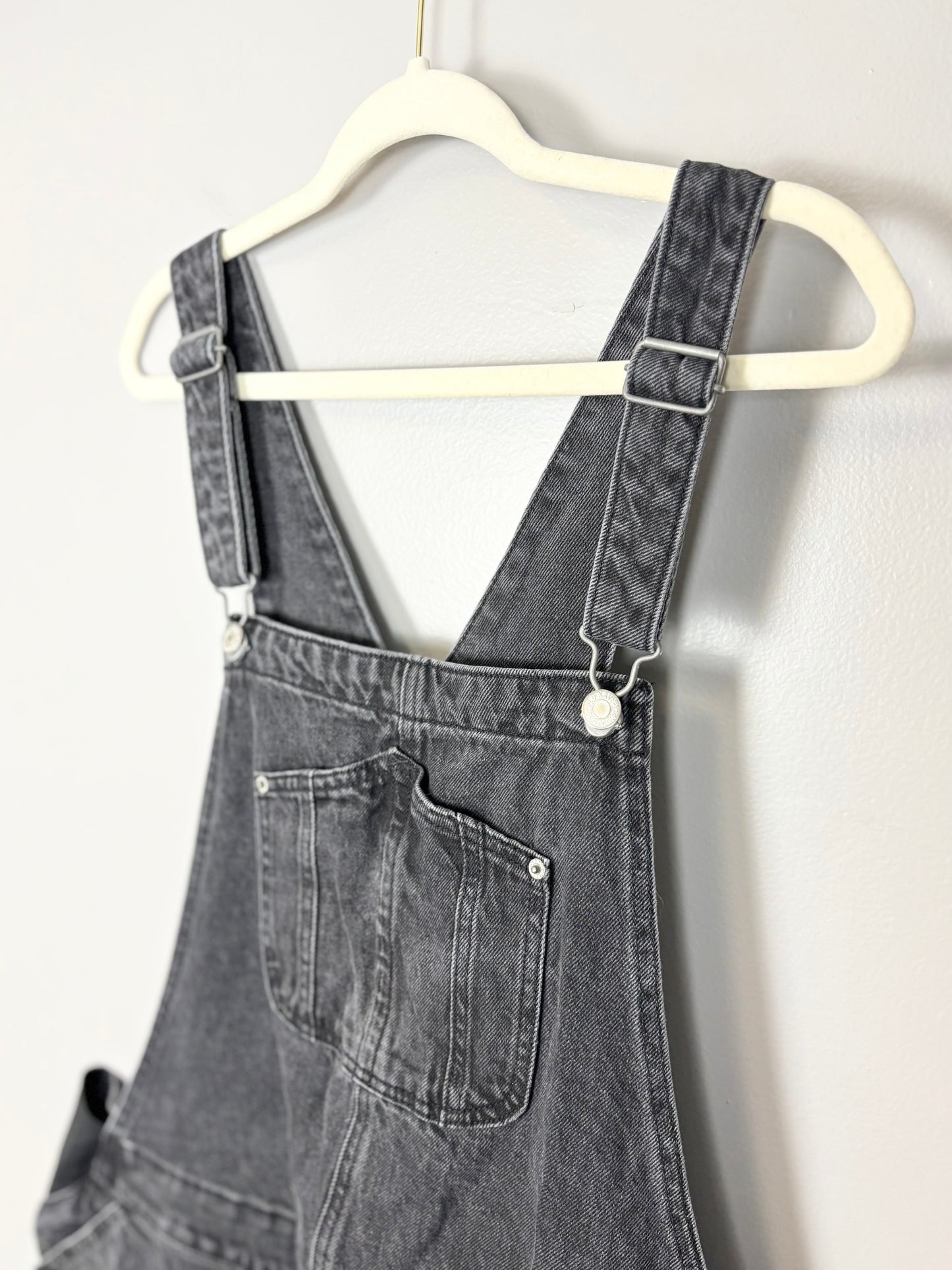 XXL/Size 20 - Old Navy Faded Black Denim Overalls