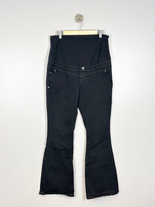 L - Thyme Black Bell Bottom Jeans