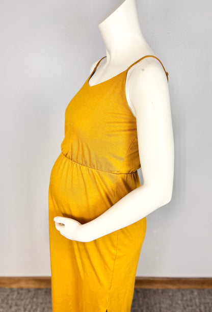 S - Old Navy Mustard Midi Dress