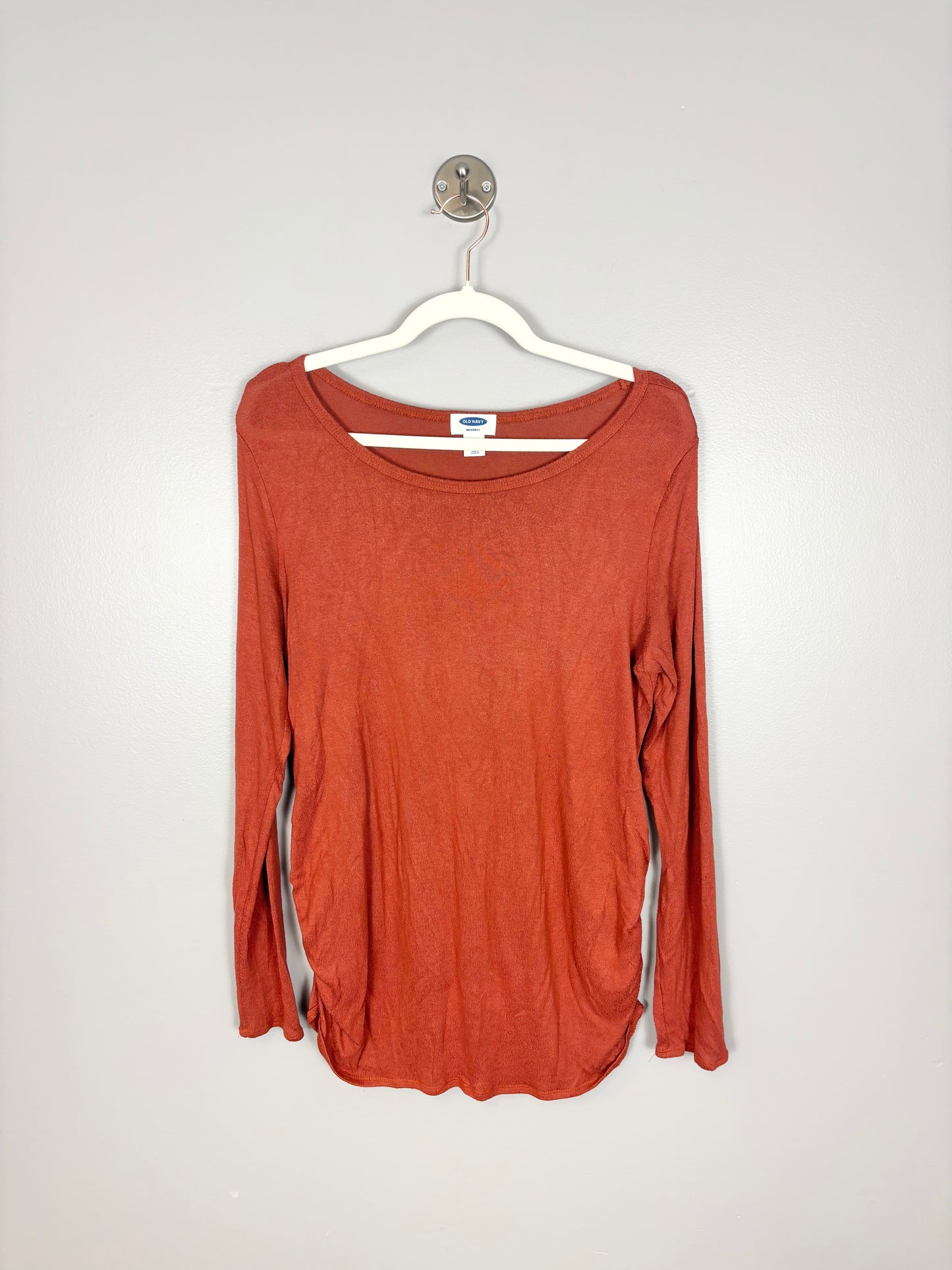M - Old Navy Burnt Orange Long Sleeve Shirt