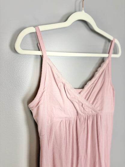L - Gap Cross Front Light Pink Nursing Tank