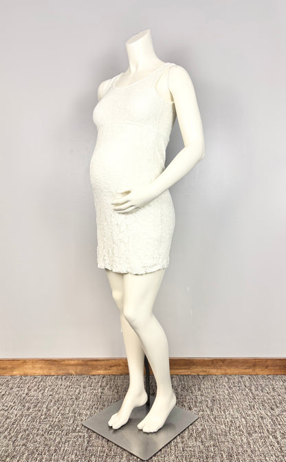 S - H & M White Lace Mini Dress