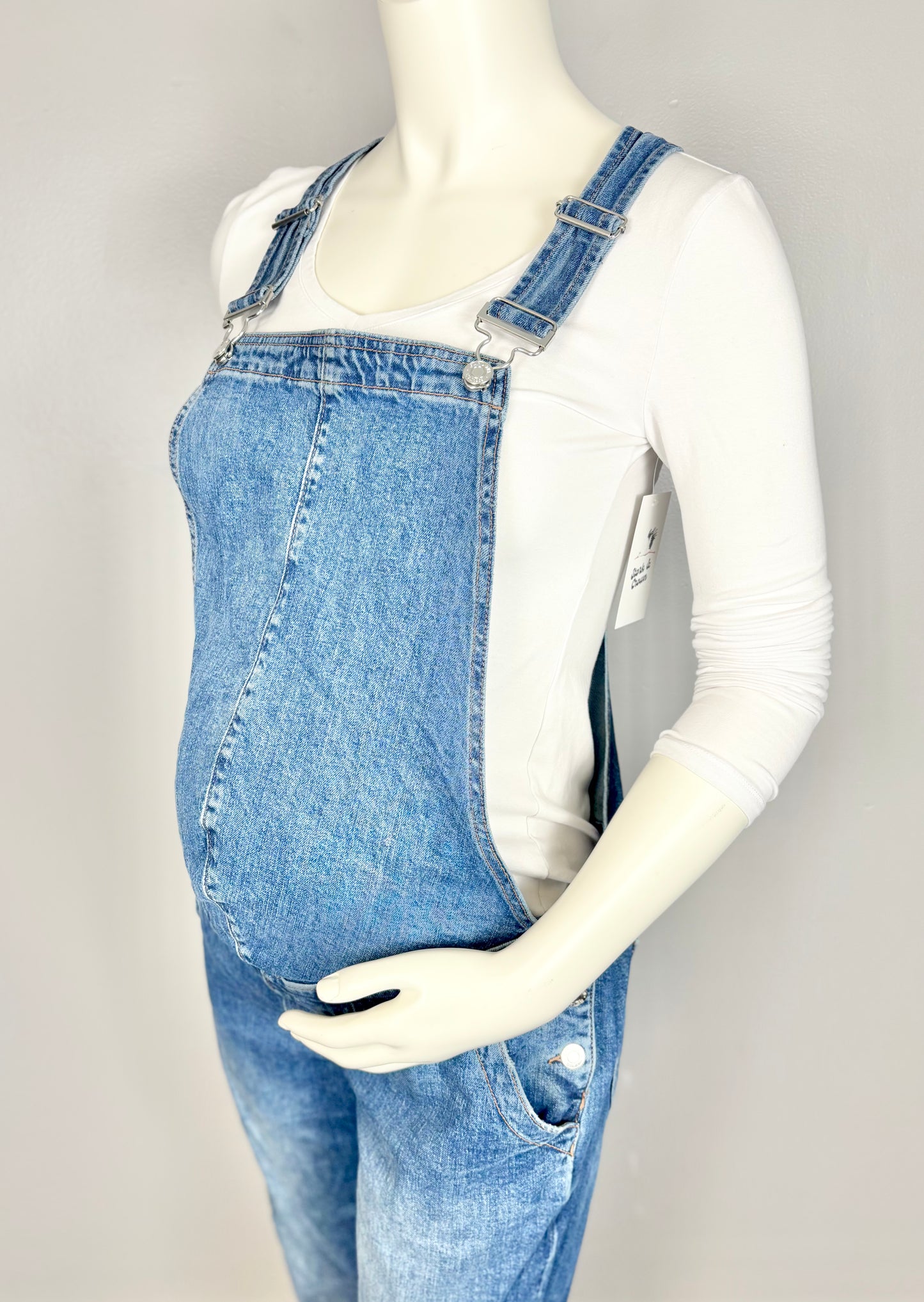 S - Gap Maternity Denim Overalls