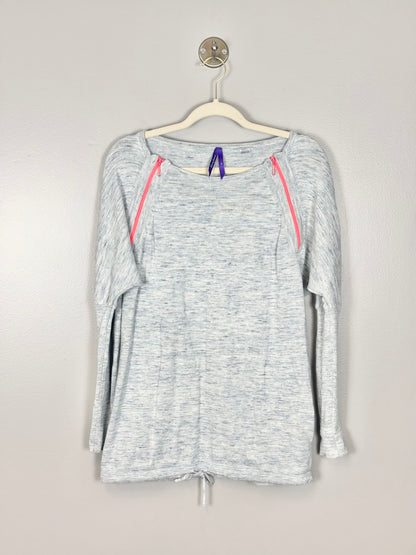 S - Seraphine Neon Pink Zipper Nursing Sweater