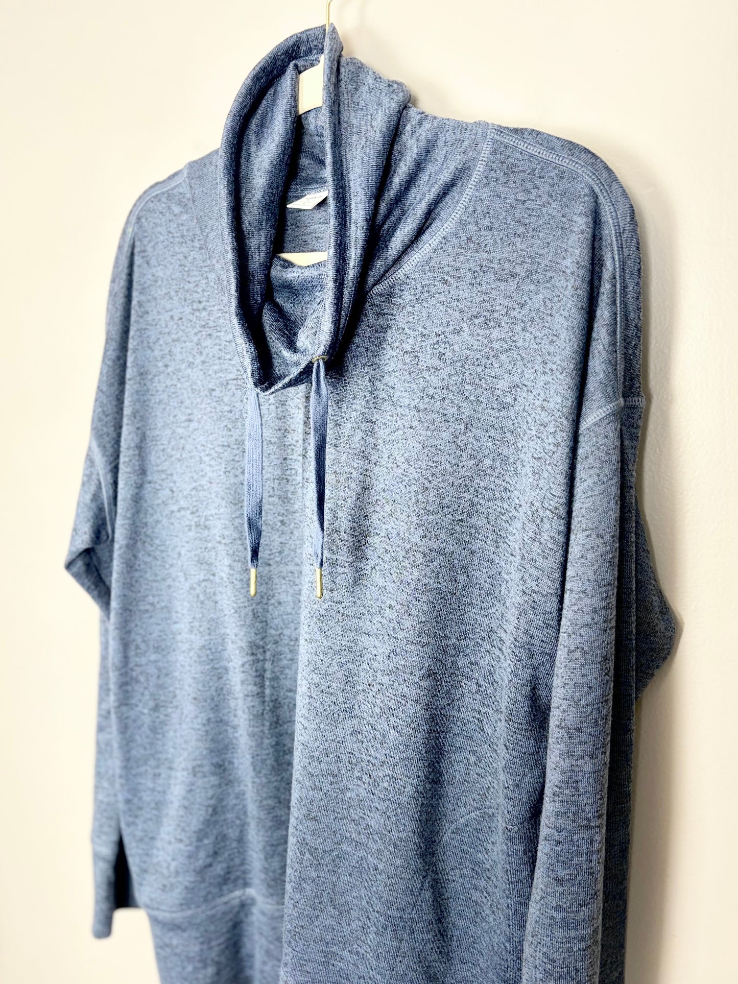 L - Old Navy Active Blue Cowl-Neck Sweater
