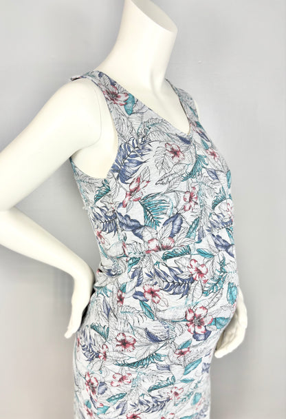 S - Thyme Soft Floral Nursing Dress