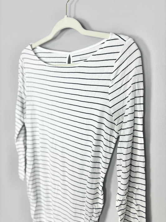 S - Motherhood Soft Striped Long Sleeve Shirt