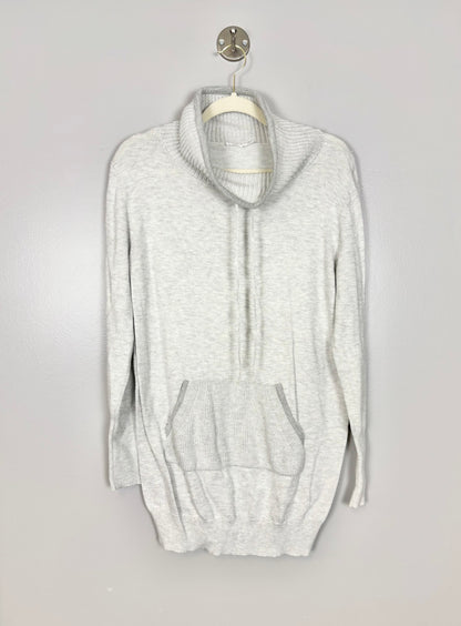 L - Thyme Grey Kangaroo Sweater