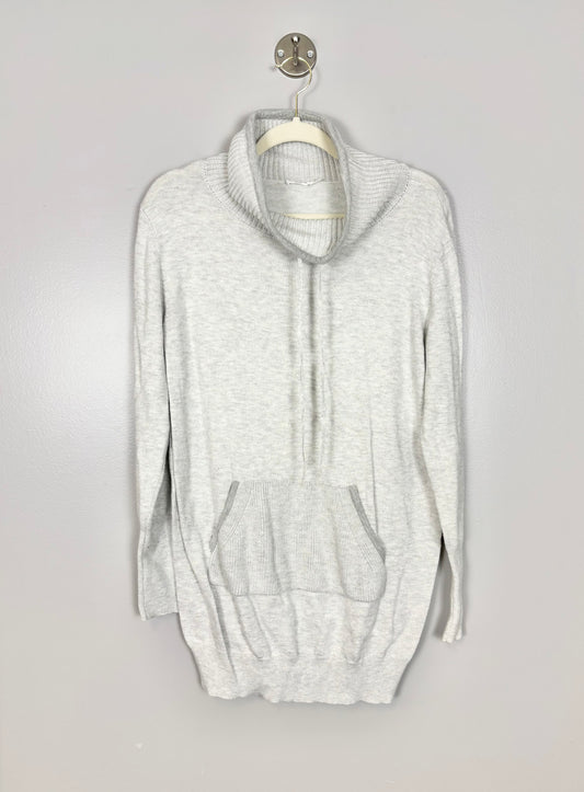 L - Thyme Grey Kangaroo Sweater