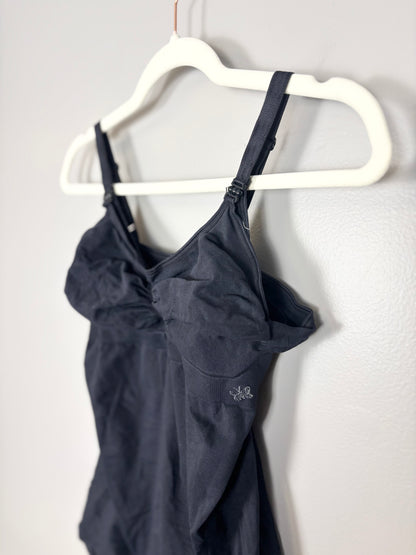 L - Black Nursing Tank