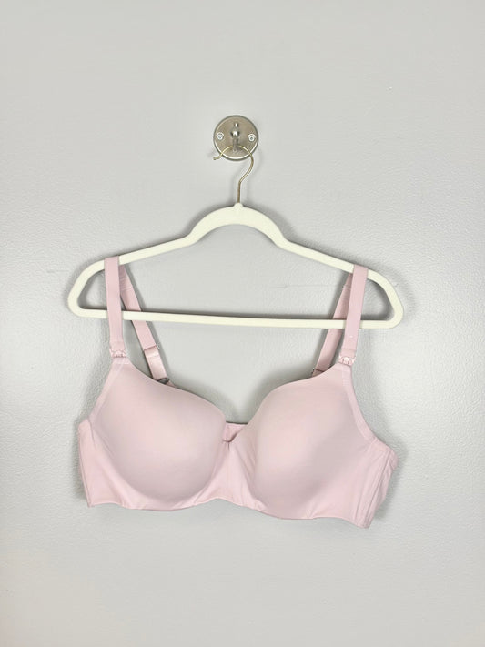 XL/42D - Thyme Pink Satin Nursing Bra