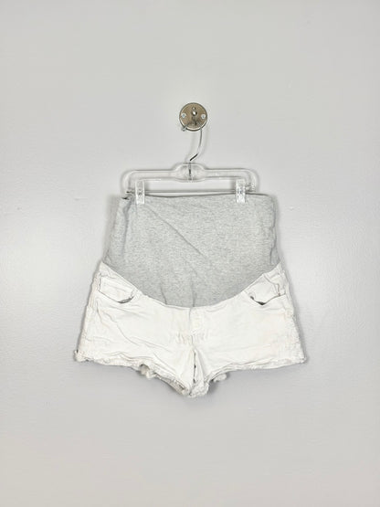 M - Light Grey Embroidered Shorts