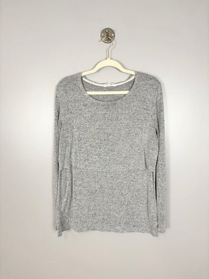 M - Bearsland Variegated Grey Nursing Shirt