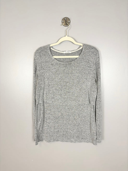 M - Bearsland Variegated Grey Nursing Shirt