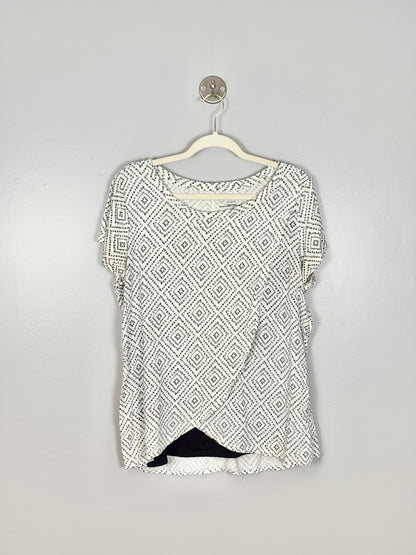 L - Motherhood Diamonds Nursing Top