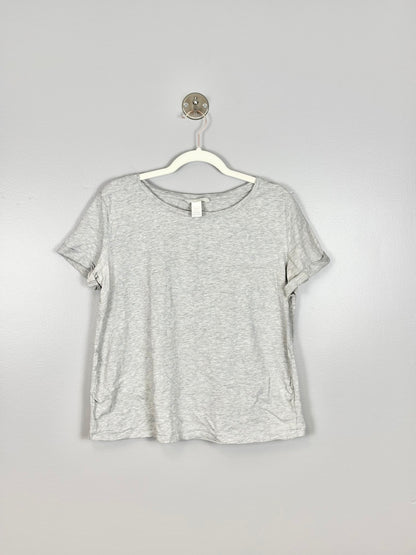 L - H & M Mama Basic Grey Shirt