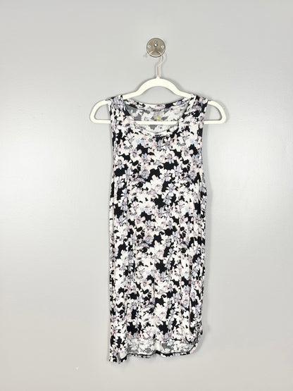 M - Essence Floral Knotted-Front Tank