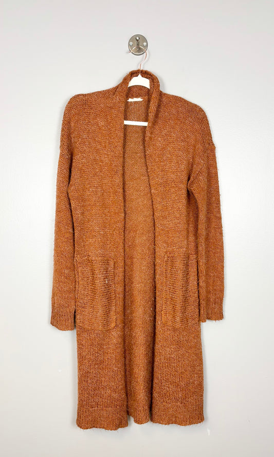 S - Mistrea Longline Pumpkin Cardigan