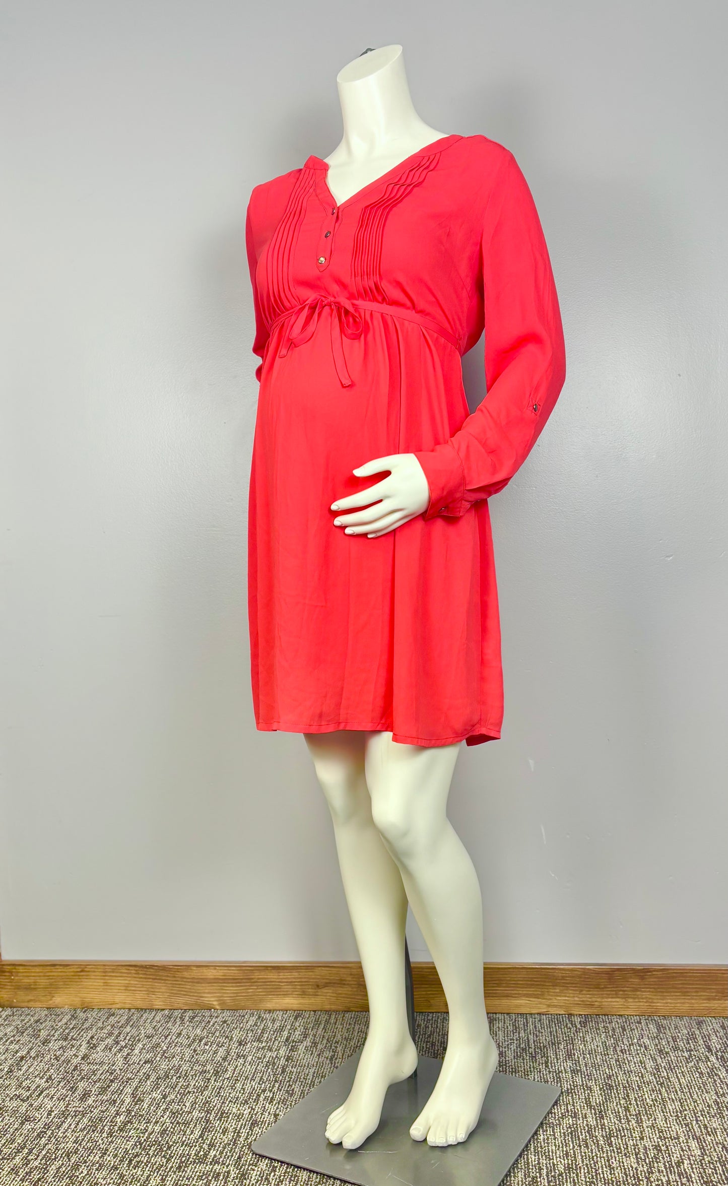 S - Stork & Babe Cherry Chiffon Dress