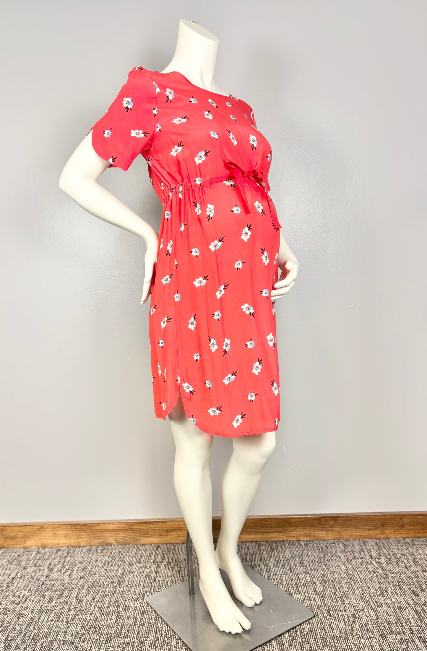 S/Size 6 – Seraphine Coral Florals Dress