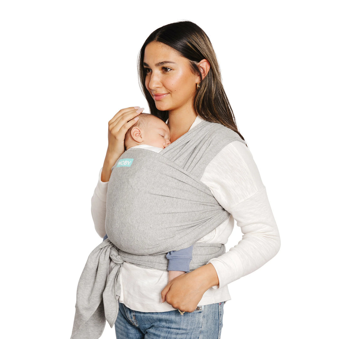One Size - Moby Grey Baby Wearing Wrap