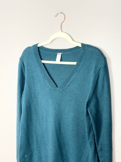 M - Old Navy Teal Green Long Sweater