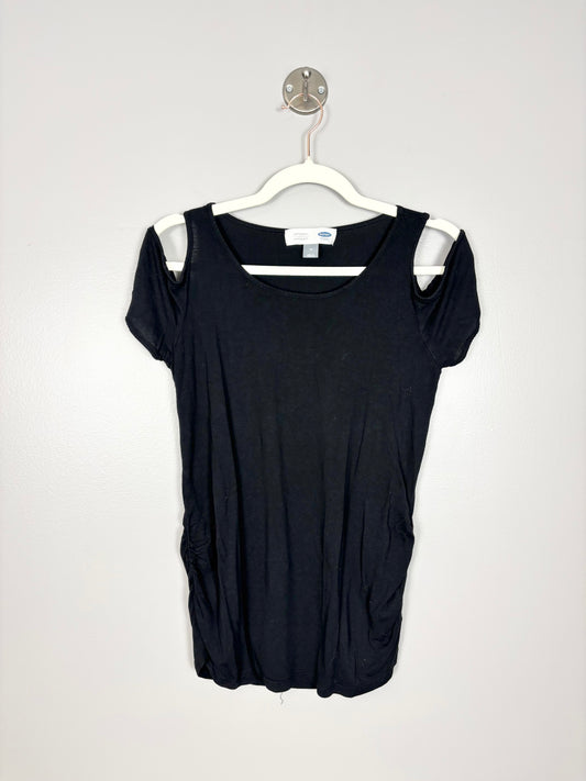 M - Old Navy Black Cutout Maternity Shirt
