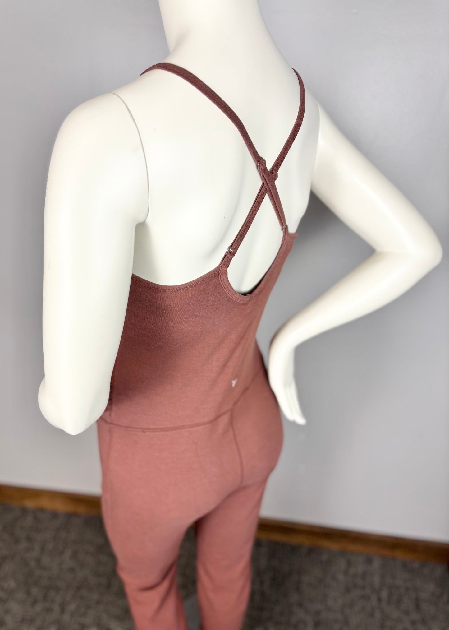 L - Old Navy Powerchill One Piece Bodysuit in Rust