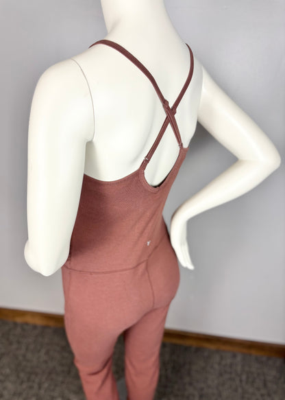 L - Old Navy Powerchill One Piece Bodysuit in Rust