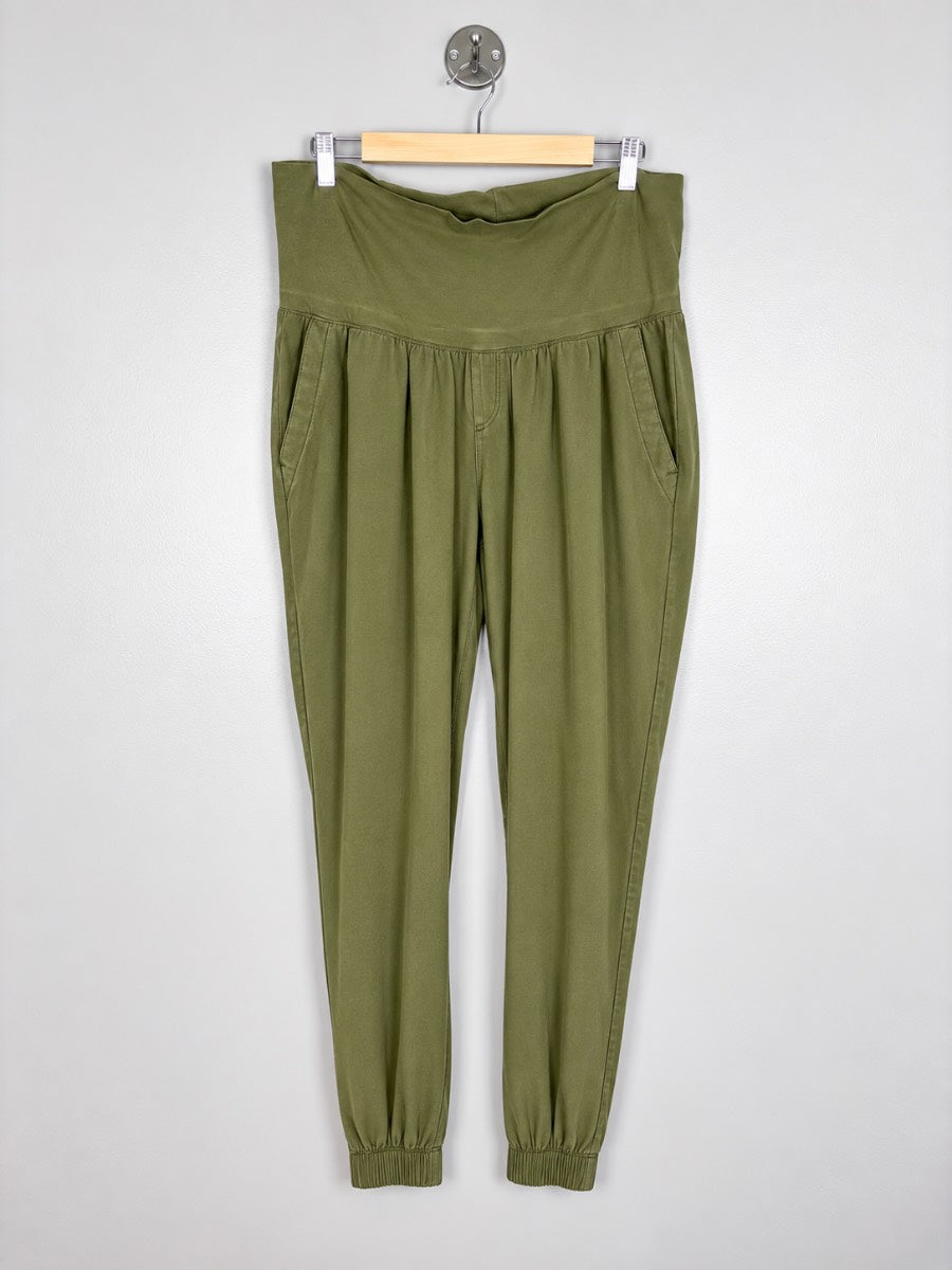 Old Navy - Olive Green Twill Jogger