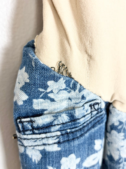 M - Fade to Blue Floral Denim