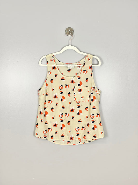 M - Pink Martini Petals Sleevless Blouse