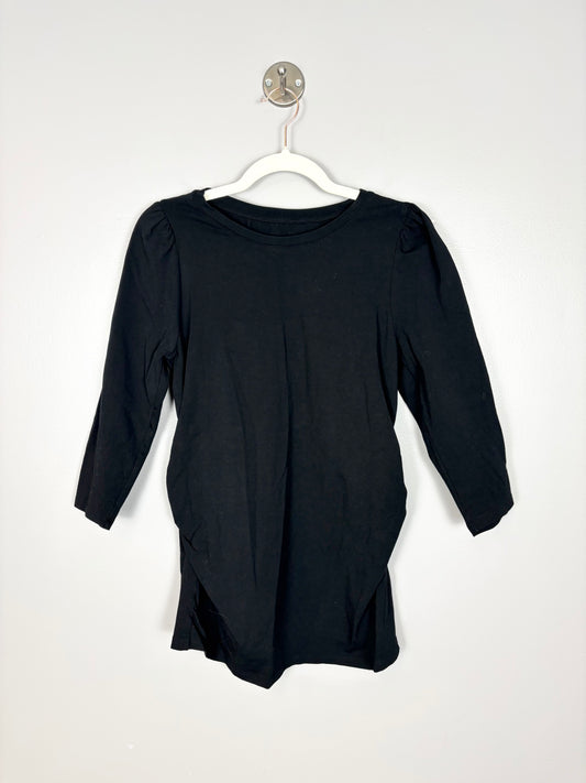 S - Gap Black Puffed Sleeve Long Sleeve Shirt