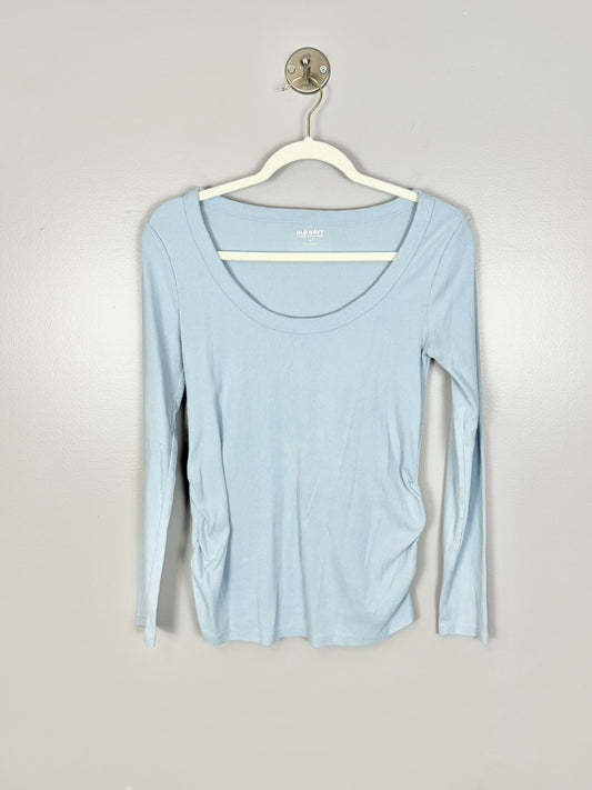 M - Old Navy Ribbed Soft Blue Shirt