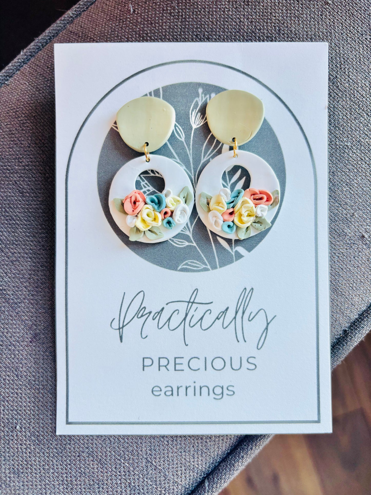 Practically Precious Earrings - Pastel Floral