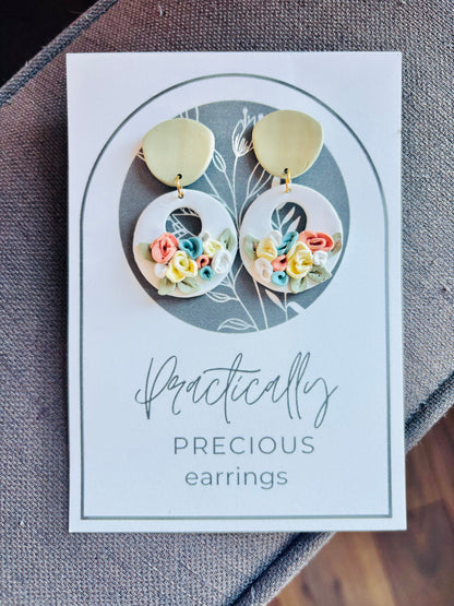 Practically Precious Earrings - Pastel Floral