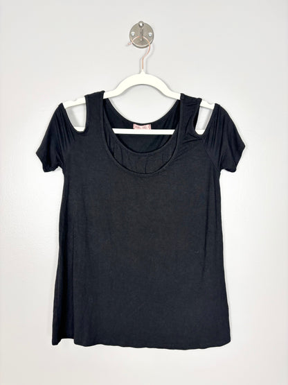 M - Hello Miz Black Nursing Shirt